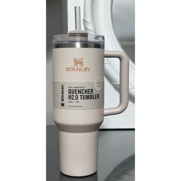 Stanley Quencher H2.0 FlowState 40oz Tumbler, BEST BEIGE - Picture 1 of 4